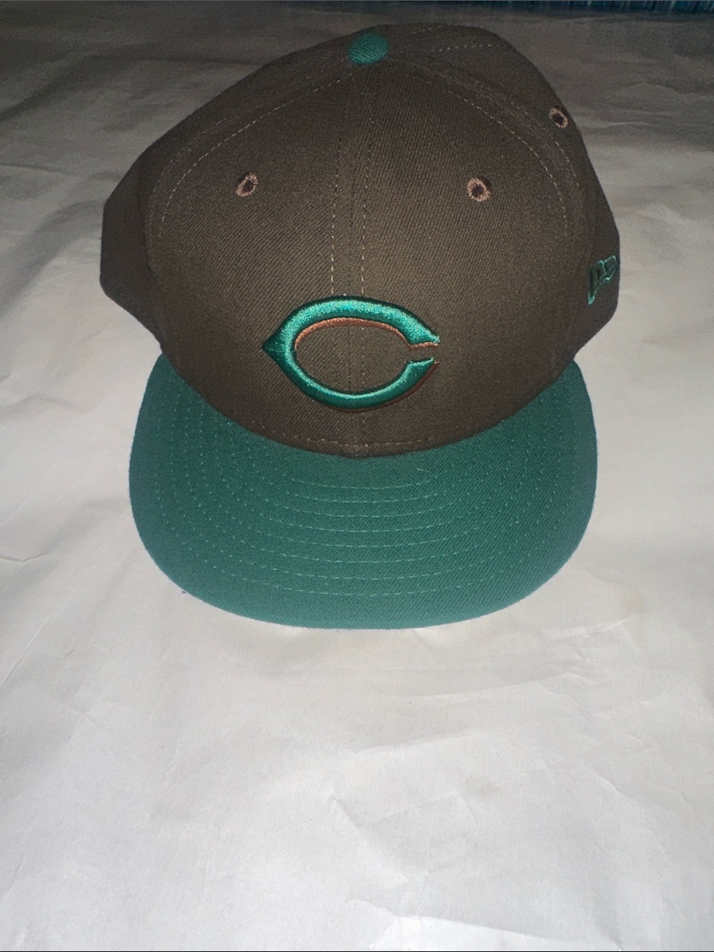 New Era Brown and Teal Cincinnati Reds Baseball Cap